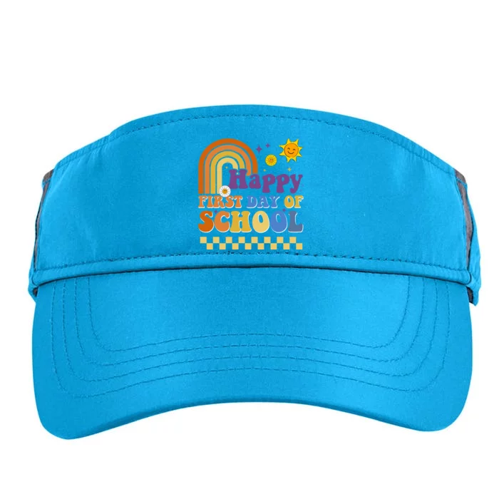 Happy First Day Of School Adult Drive Performance Visor