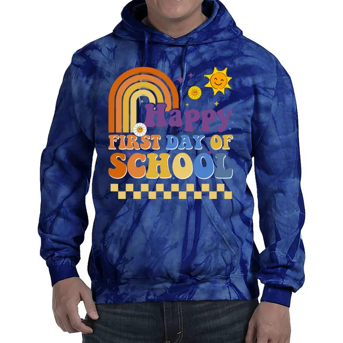 Happy First Day Of School Tie Dye Hoodie