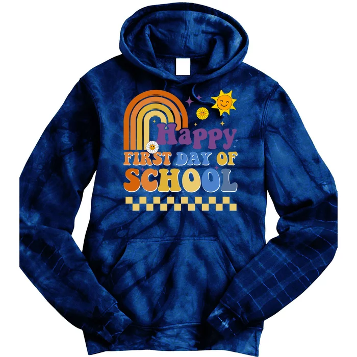 Happy First Day Of School Tie Dye Hoodie