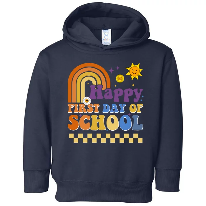 Happy First Day Of School Toddler Hoodie