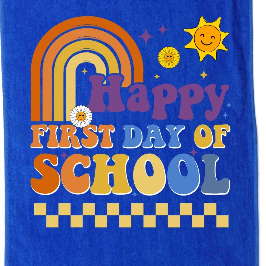 Happy First Day Of School Platinum Collection Golf Towel