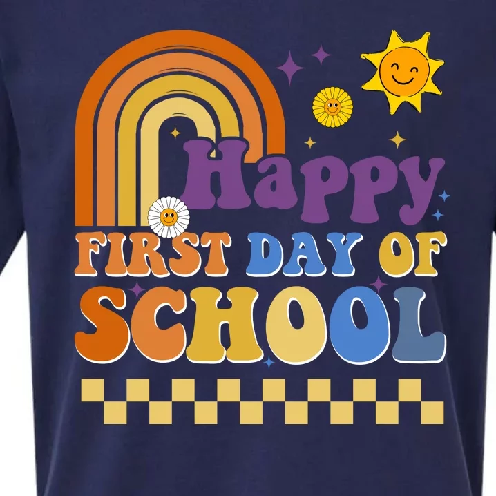 Happy First Day Of School Sueded Cloud Jersey T-Shirt