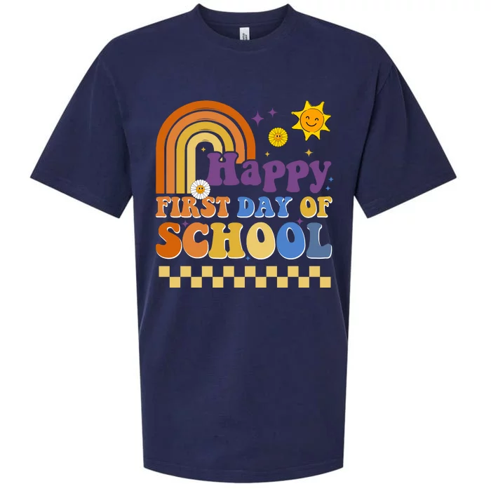 Happy First Day Of School Sueded Cloud Jersey T-Shirt