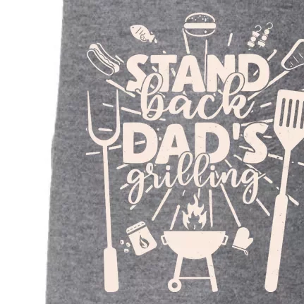 Happy Father's Day Stand Back Dad's Grilling Doggie 3-End Fleece Hoodie