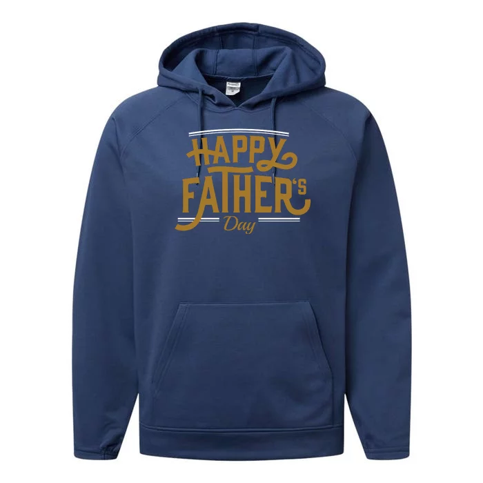 Happy Father's Day Celebration Gift Performance Fleece Hoodie