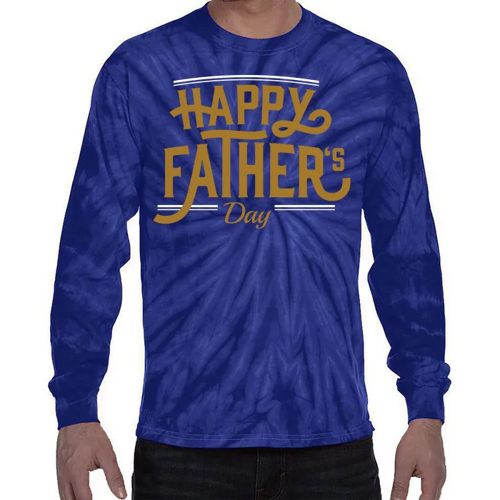 Happy Father's Day Celebration Gift Tie-Dye Long Sleeve Shirt