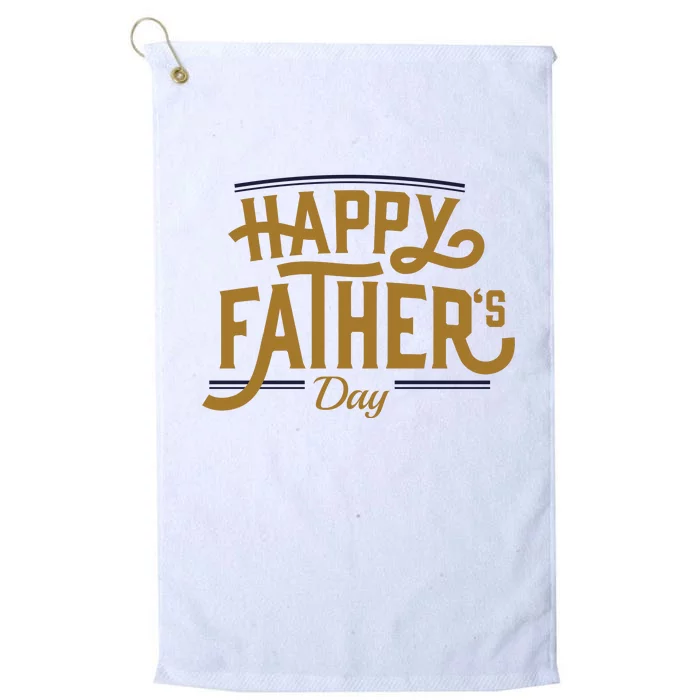 Happy Father's Day Celebration Gift Platinum Collection Golf Towel