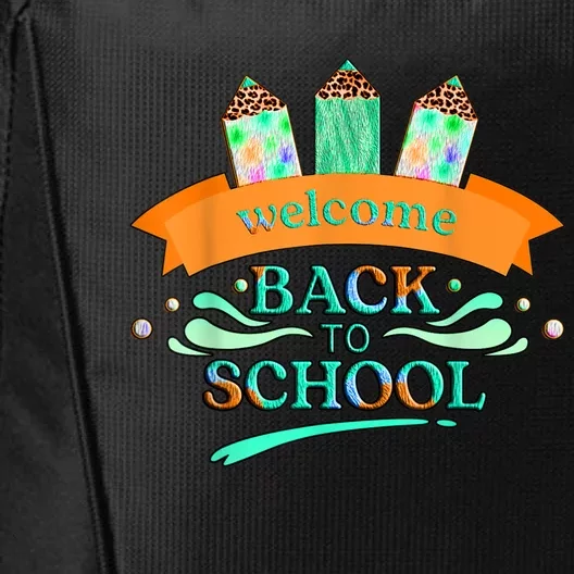 Happy First Day Of School Teachers Women Student Boy Girl City Backpack