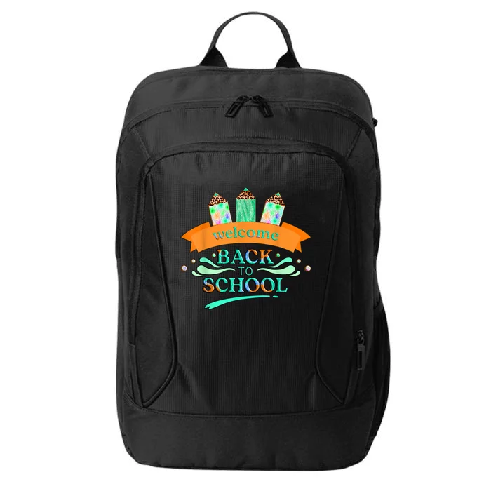 Happy First Day Of School Teachers Women Student Boy Girl City Backpack