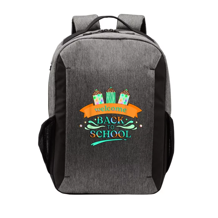 Happy First Day Of School Teachers Women Student Boy Girl Vector Backpack