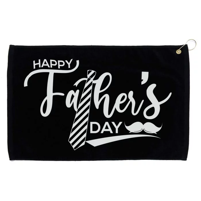 Happy Father's Day Grommeted Golf Towel