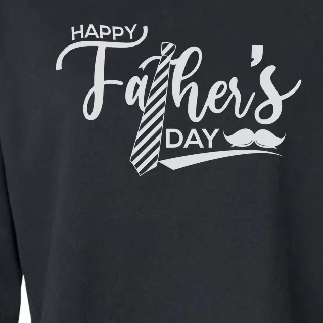 Happy Father's Day Cropped Pullover Crew