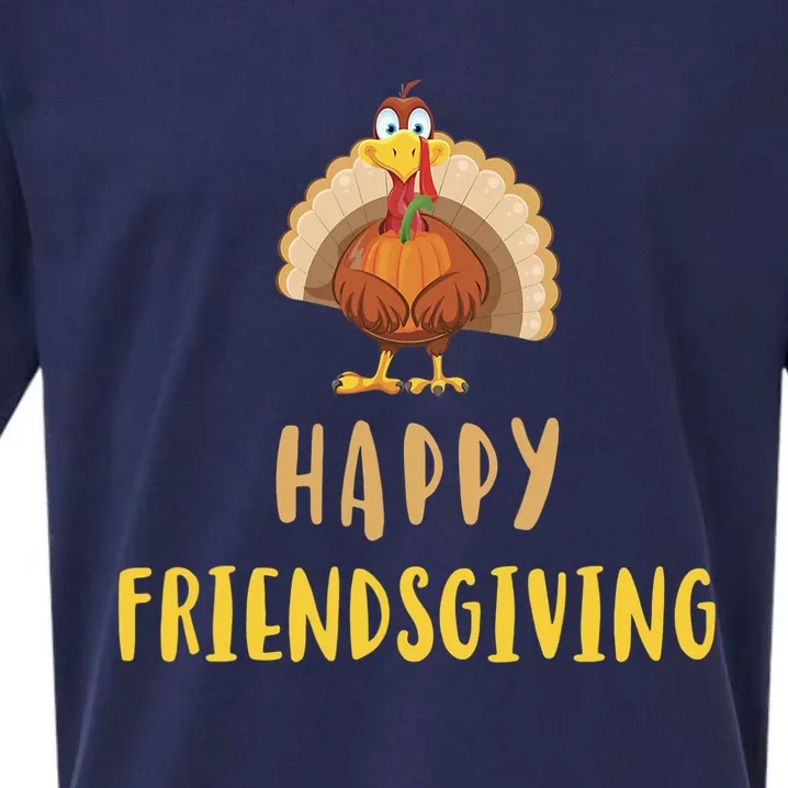 Happy Friendsgiving Day Thanksgiving Funny Friends Giving Sueded Cloud Jersey T-Shirt