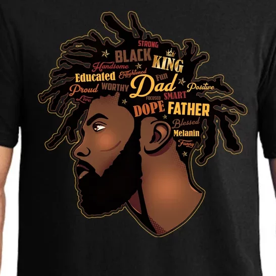 Happy Father's Day Black African American Dad Pajama Set