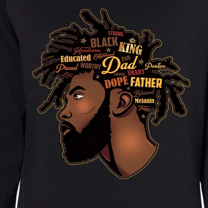 Happy Father's Day Black African American Dad Womens California Wash Sweatshirt