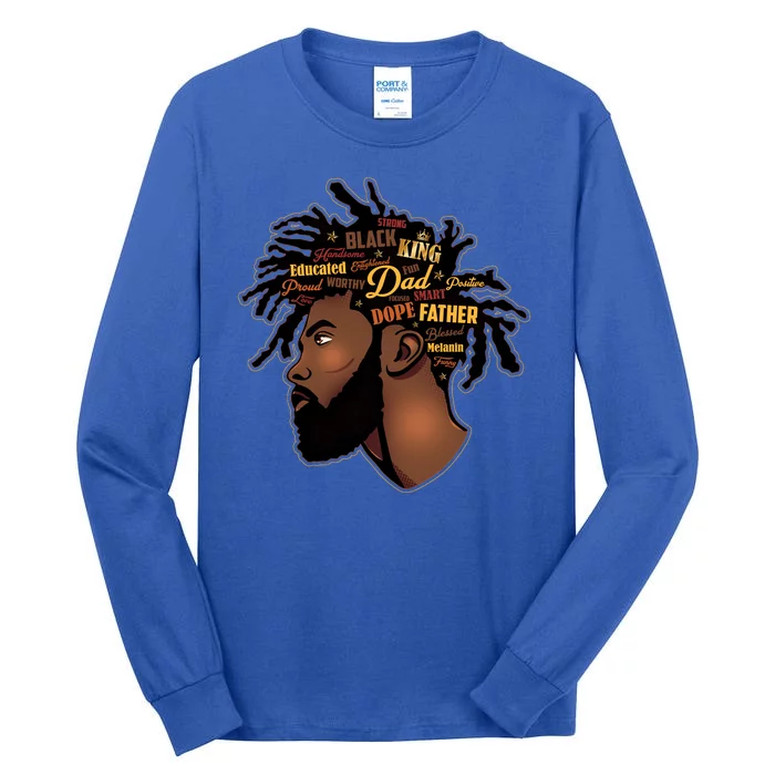 Happy Father's Day Black African American Dad Tall Long Sleeve T-Shirt