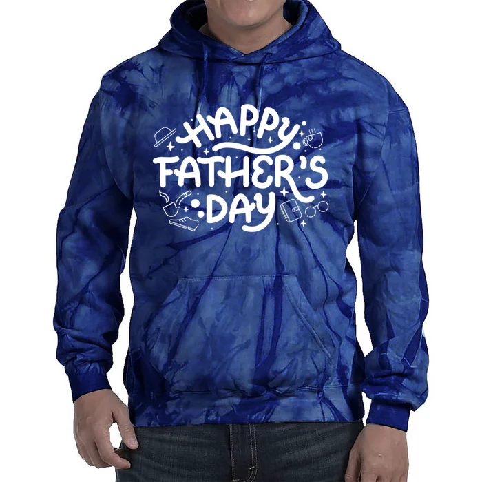 Happy Father's Day Dad Gift Tie Dye Hoodie