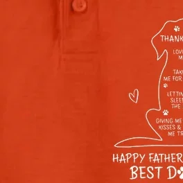 Happy Fathers Day To The Best Dog Dad Dog Father Dry Zone Grid Performance Polo