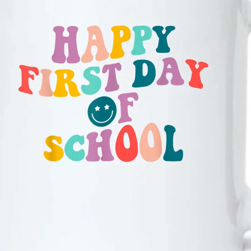 Happy First Day Of School Teacher Kids Welcome Back To School Black Color Changing Mug