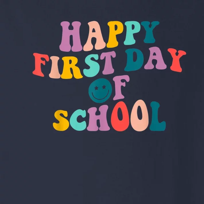 Happy First Day Of School Teacher Kids Welcome Back To School Toddler Long Sleeve Shirt