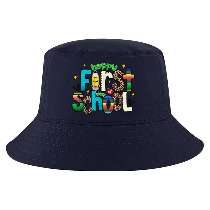 Happy First Day Of School Back To School Teacher Girl Boy Cool Comfort Performance Bucket Hat