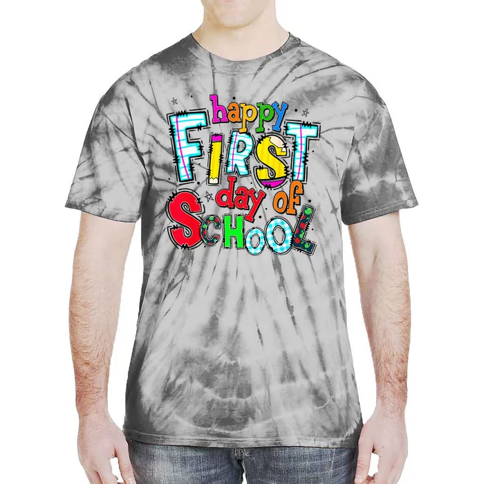 Happy First Day Of School Gifts Students Teachers Tie-Dye T-Shirt