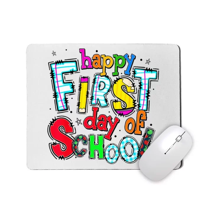 Happy First Day Of School Gifts Students Teachers Mousepad