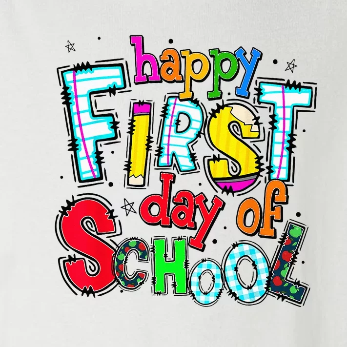 Happy First Day Of School Gifts Students Teachers Toddler Long Sleeve Shirt