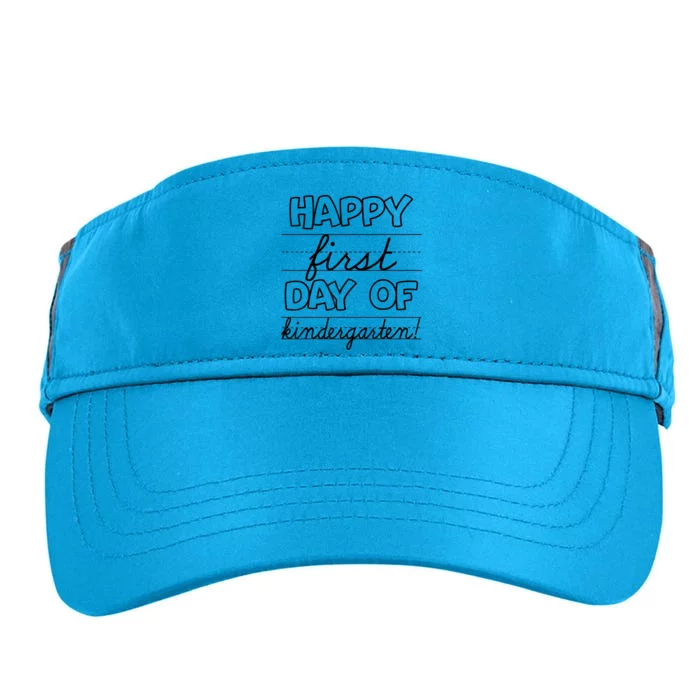 Happy First Day Of Kindergarten Kids Back To School Teachers Adult Drive Performance Visor