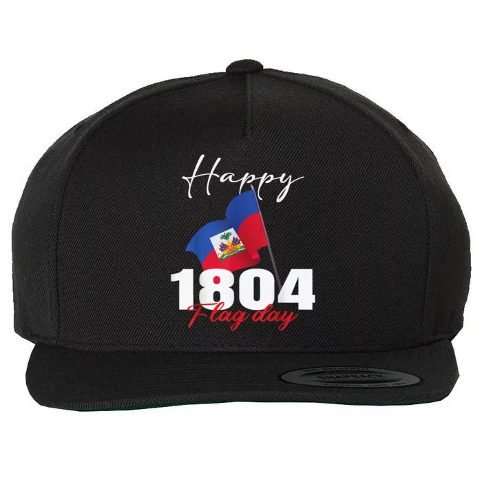 Haitian Flag Day Haiti 1804 For Proud Haitian Wool Snapback Cap