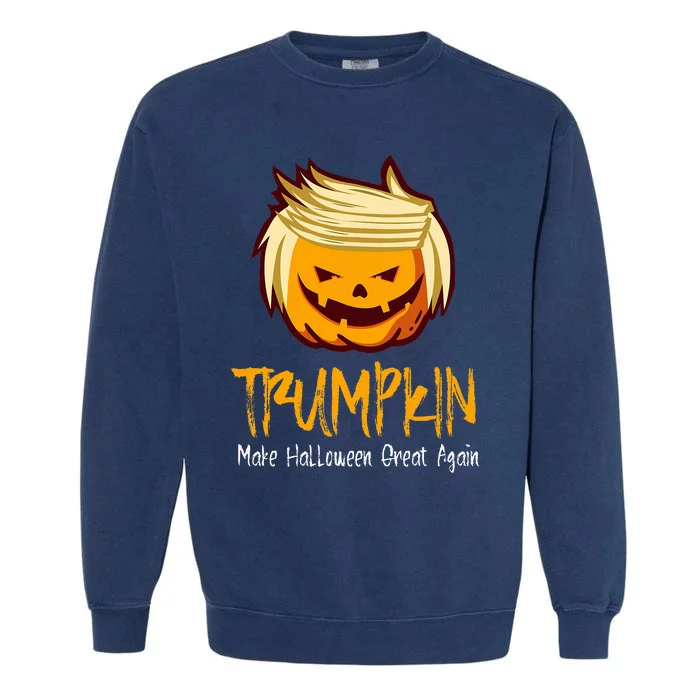 Halloween Funny Donald Trump Garment-Dyed Sweatshirt