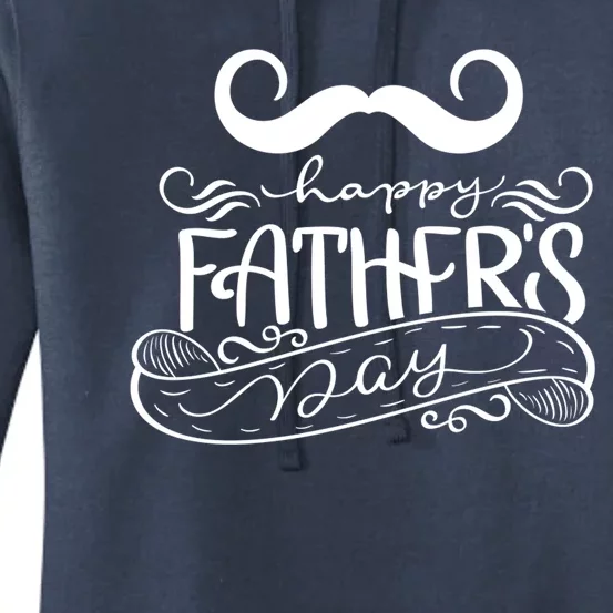 Happy Father's Day Dad Mustache Women's Pullover Hoodie