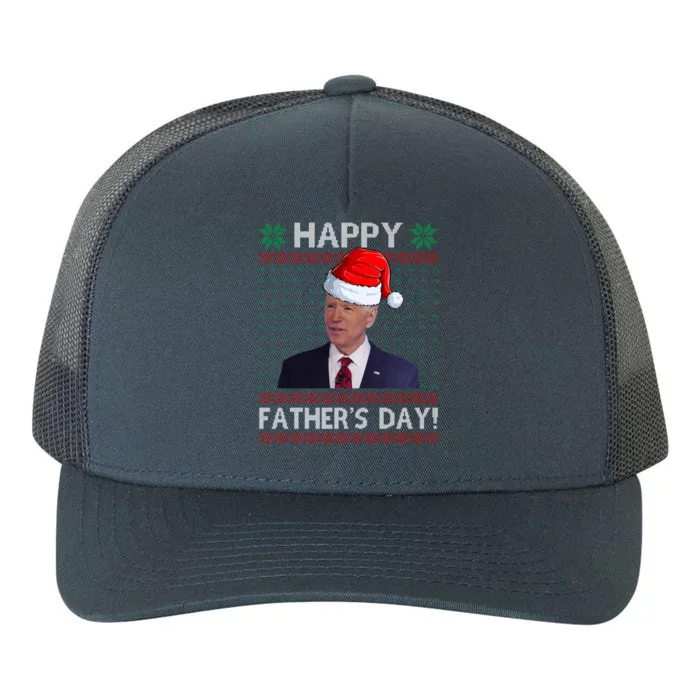 Happy Father's Day Funny Joe Biden Christmas Yupoong Adult 5-Panel Trucker Hat