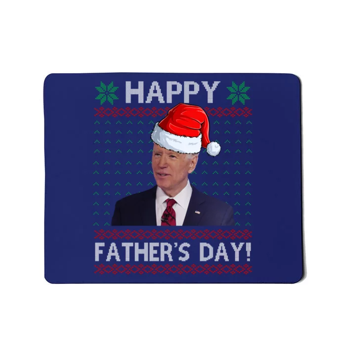 Happy Father's Day Funny Joe Biden Christmas Mousepad