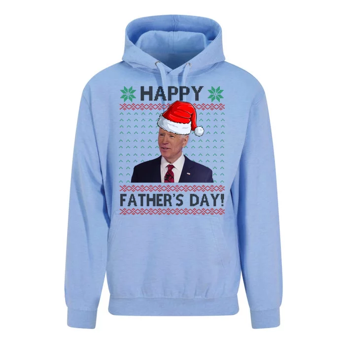 Happy Father's Day Funny Joe Biden Christmas Unisex Surf Hoodie