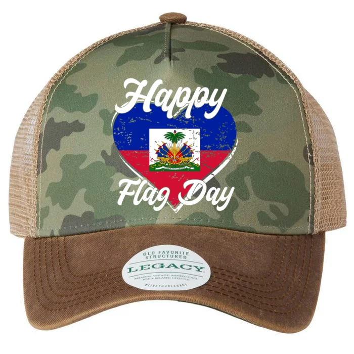 Happy Flag Day 1804 Haiti Haitian Independence Legacy Tie Dye Trucker Hat