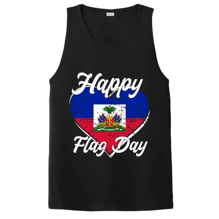 Happy Flag Day 1804 Haiti Haitian Independence Performance Tank