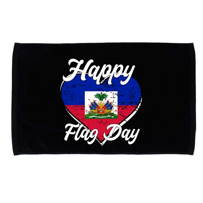 Happy Flag Day 1804 Haiti Haitian Independence Microfiber Hand Towel