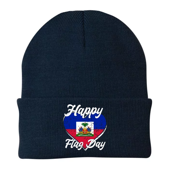 Happy Flag Day 1804 Haiti Haitian Independence Knit Cap Winter Beanie