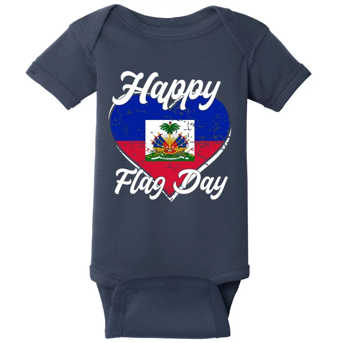 Happy Flag Day 1804 Haiti Haitian Independence Baby Bodysuit