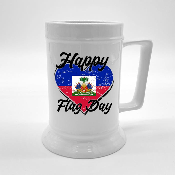 Happy Flag Day 1804 Haiti Haitian Independence Front & Back Beer Stein