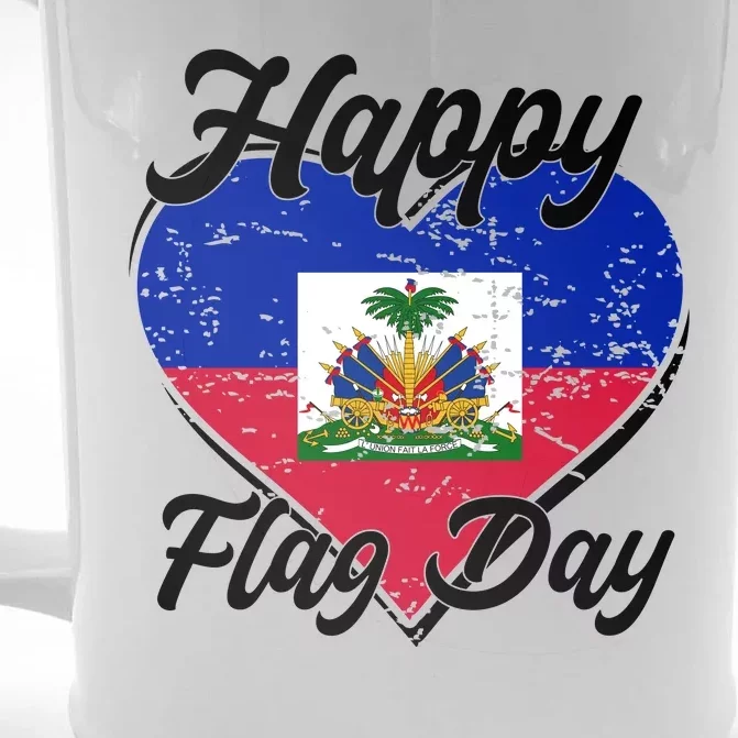 Happy Flag Day 1804 Haiti Haitian Independence Front & Back Beer Stein