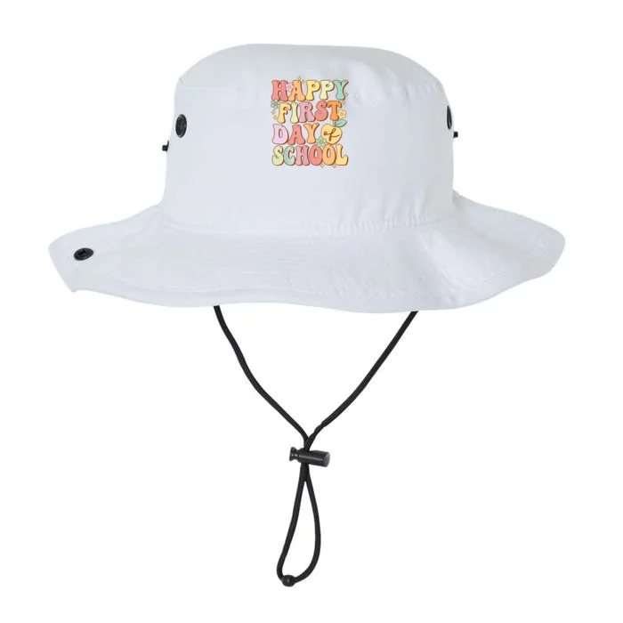 Happy First Day Of School Teachers Back To School Legacy Cool Fit Booney Bucket Hat