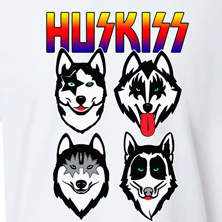 Huskiss Funny Dogs Puppy Rock Rockin Sueded Cloud Jersey T-Shirt