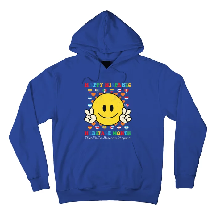 Happy First Day Of Hispanic Heritage Month Countries Flags Hoodie