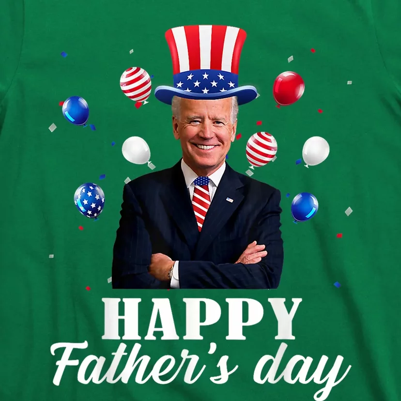 Happy Fathers Day 4th Of July Anti Joe Biden Support Trump T-Shirt