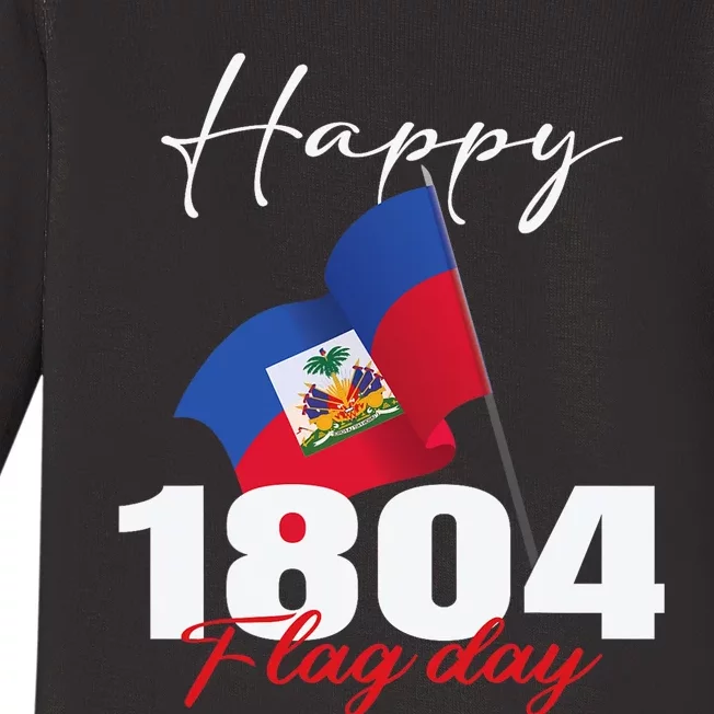 Haitian Flag Day Haiti 1804 For Proud Haitian Baby Long Sleeve Bodysuit