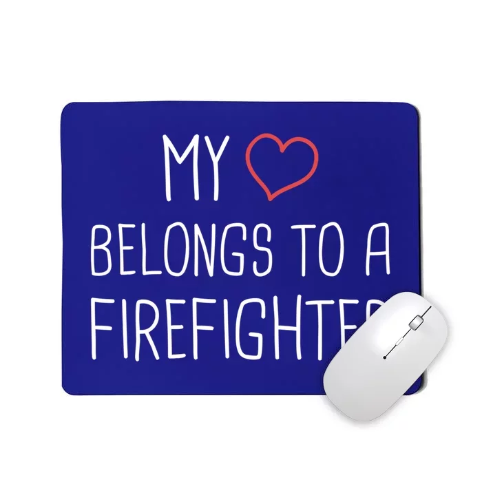 Heart Fire Departt And Fire Fighter / Firefighter Gift Mousepad