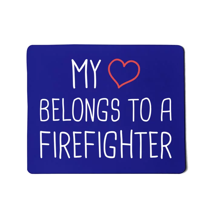 Heart Fire Departt And Fire Fighter / Firefighter Gift Mousepad