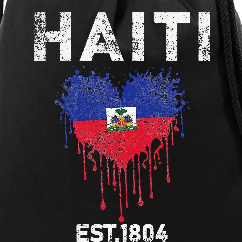 Haiti Flag Day Haitians Flag Pride Drawstring Bag